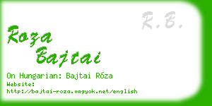 roza bajtai business card